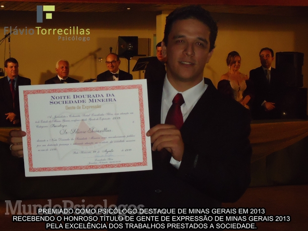 Prêmio Psicólogo destaque Minas Gerais 2013