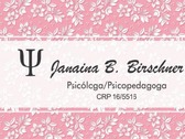 Janaina B. Birschner Psicóloga