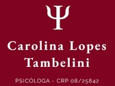 Psicóloga Carolina Lopes Tambelini