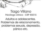 Psicólogo Tiago Villano