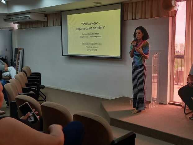 Palestra sobre Autocuidado com a Saúde Mental à convite da SETRE-BA, 2022